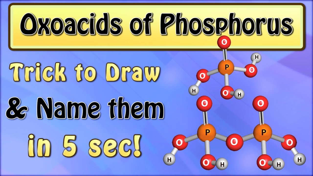 Tricks for Oxoacids of Phosphorus Chemistry Class 12