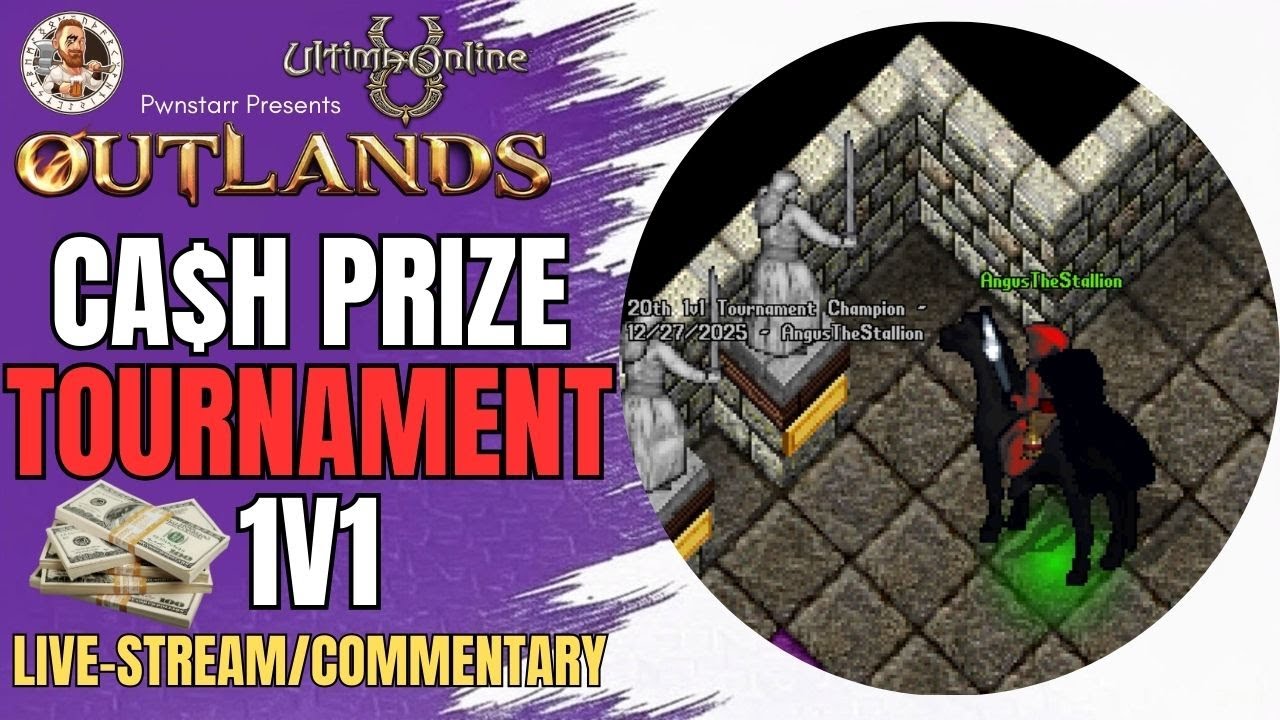 Турнир Outlands 1v1 с денежным призом, комментарии/прямая трансляция. Лучшая MMORPG 2026 года: Ul...
