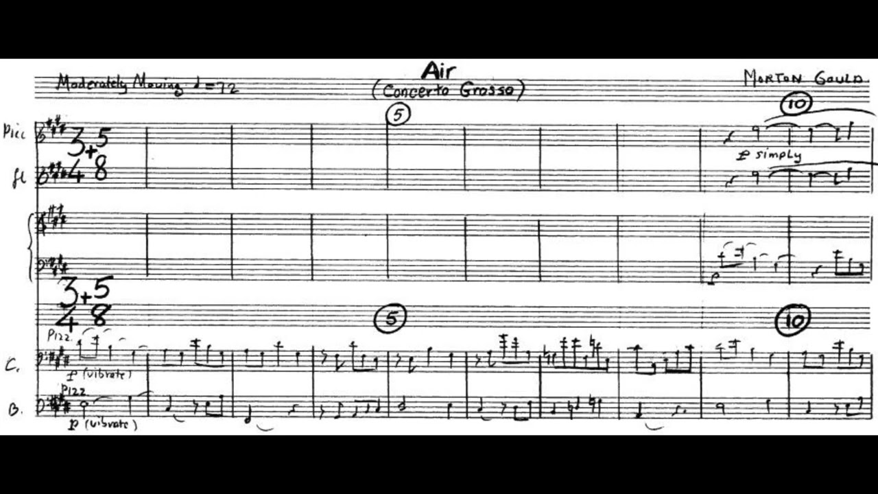 Morton Gould: Concerto Grosso (w. Score)