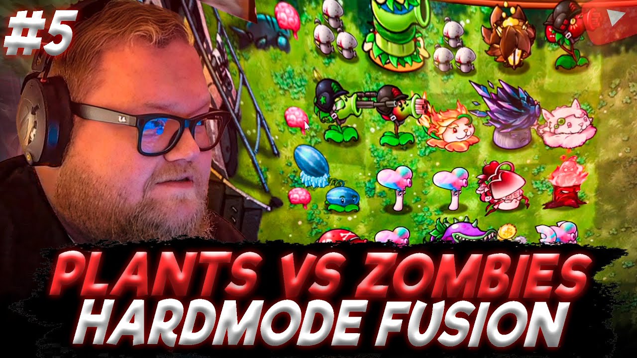 ДЕЛЬФИНЫ | T2x2 ИГРАЕТ В Plants VS Zombies HARDMODE FUSION #5