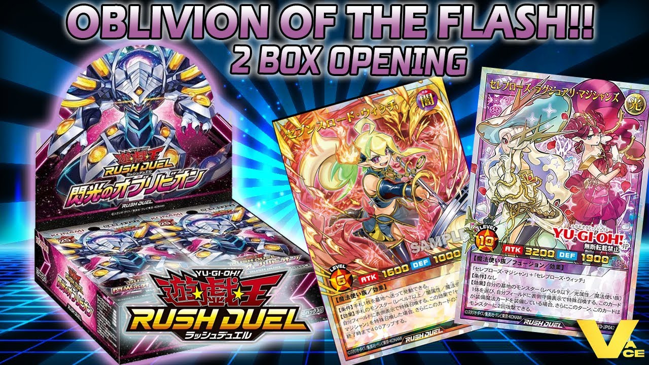 Открытие коробки с бустерами Yu-Gi-Oh! Rush Duel Oblivion of the Flash 2!