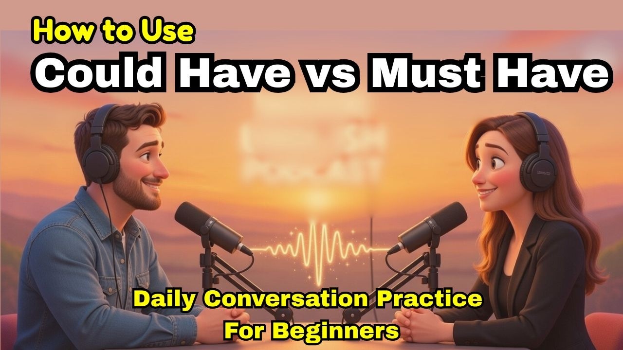How To Use Could Have vs Must Have Explained | Past Possibility in English (A2–B1 Lesson)