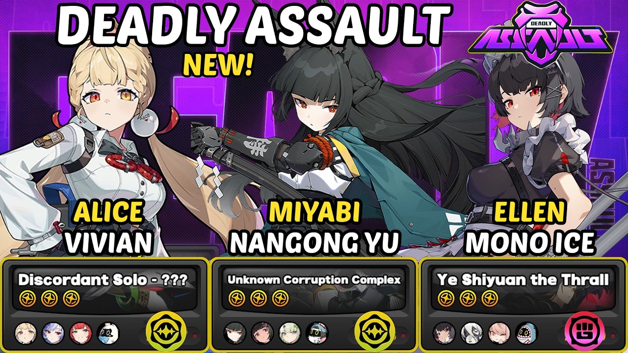 NEW Deadly Assault Showcase | Alice & Miyabi & Ellen | ZZZ 2.7