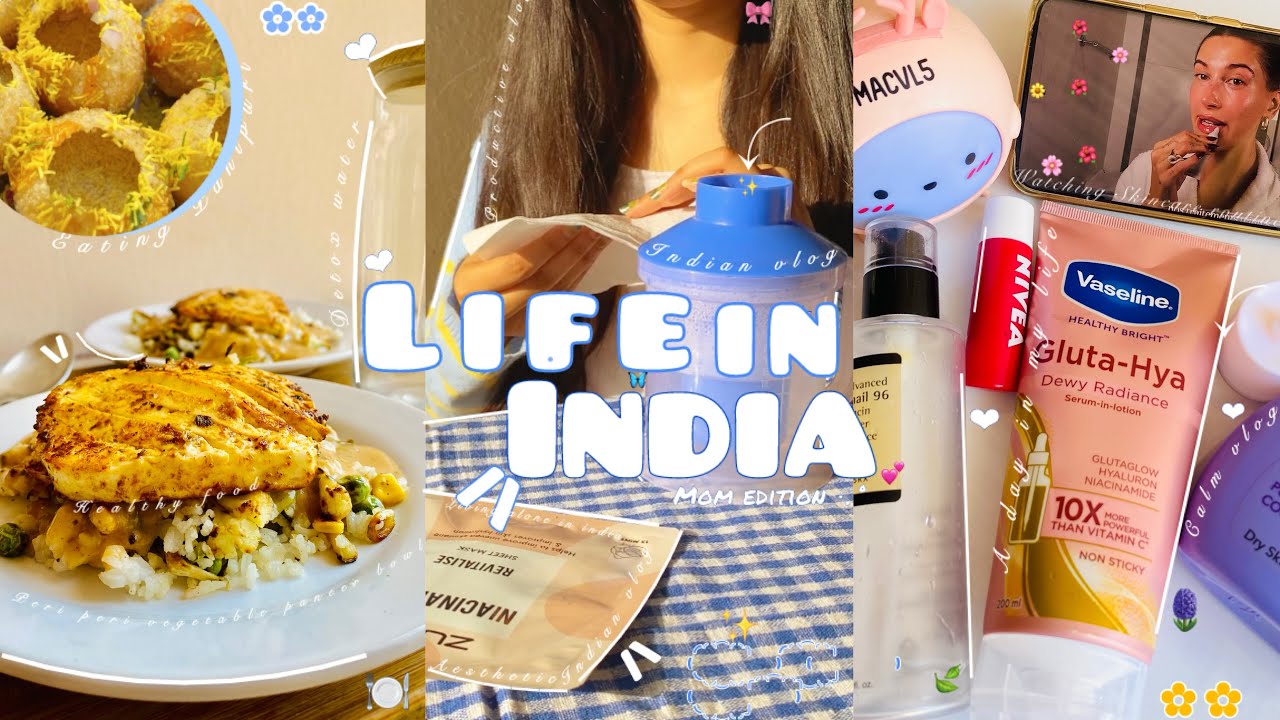 A Day in my life🎀|skincare ,cooking w my mom n more | aesthetic vlog indian | life in india | 🇮🇳