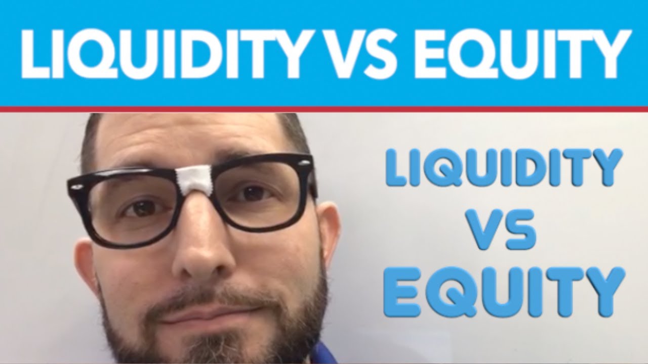 From the Mortgage Nerd...  Liquidity VS Equity