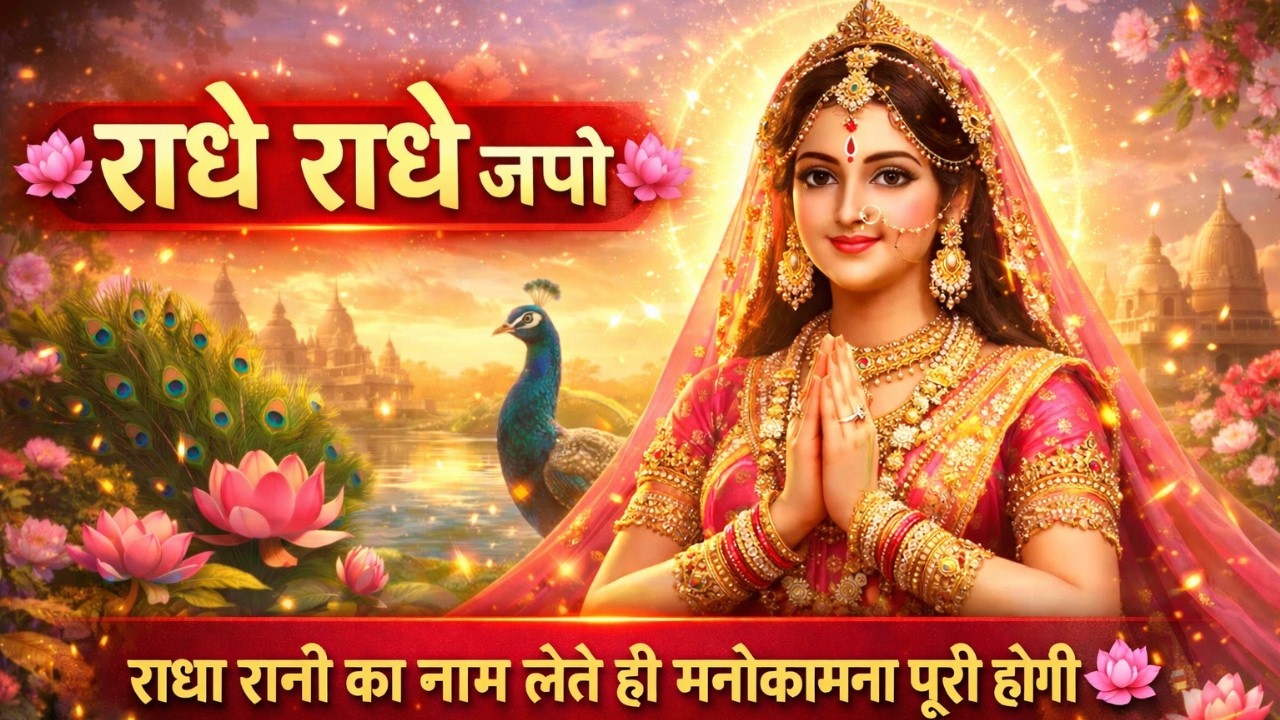 Listen Once – Radhe Radhe Dhun 🙏 Feel Radha Rani’s Divine Blessings