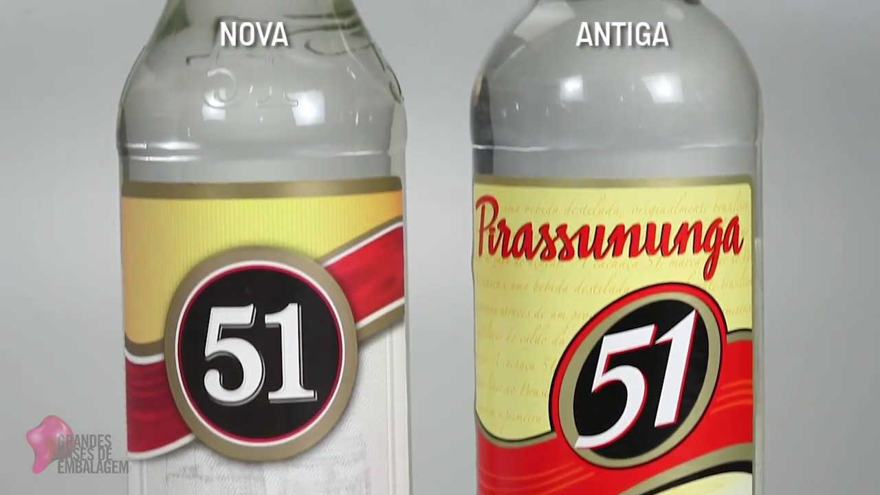 Nova embalagem Cachaça 51