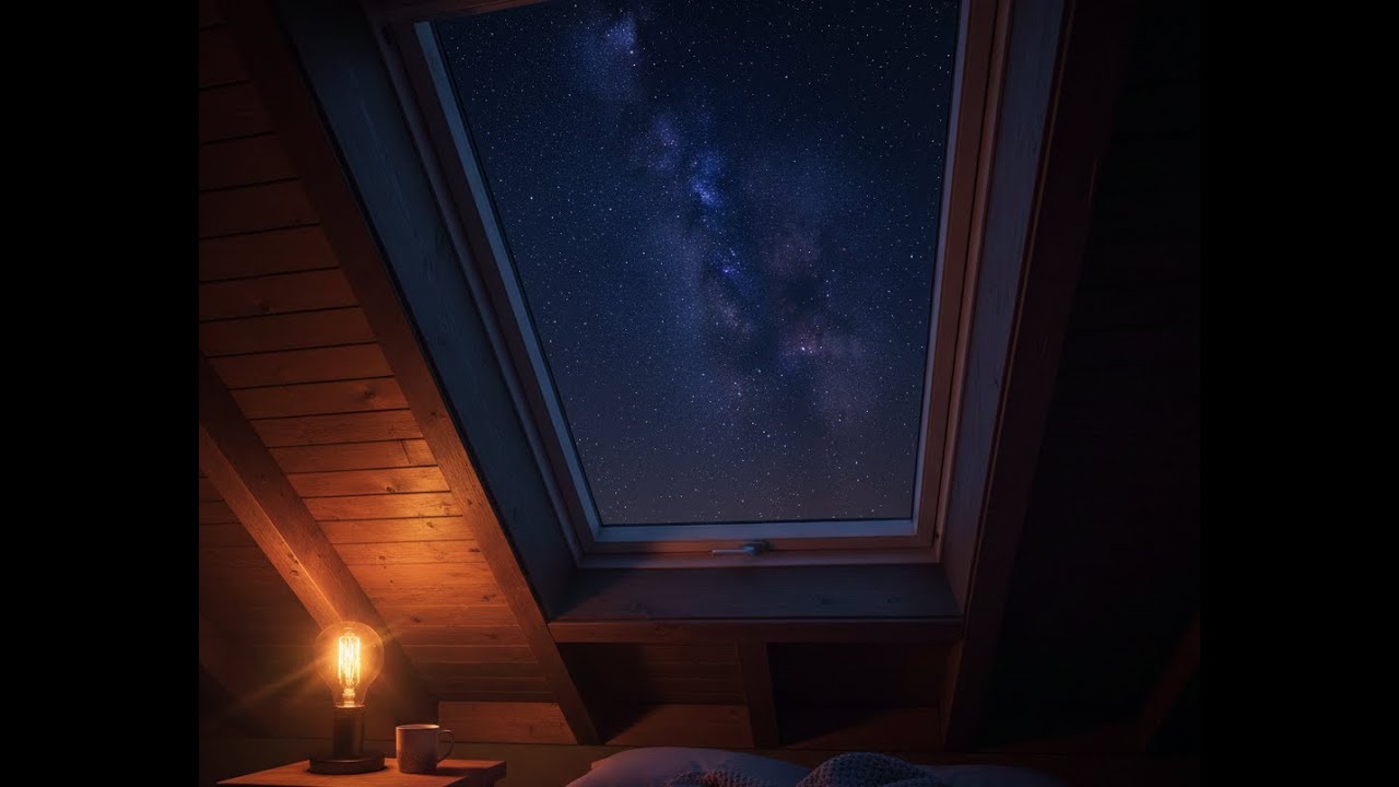 Stargazing in the Attic 🌌 A Quiet Space for Rest, Sleep, and Overthinking Minds