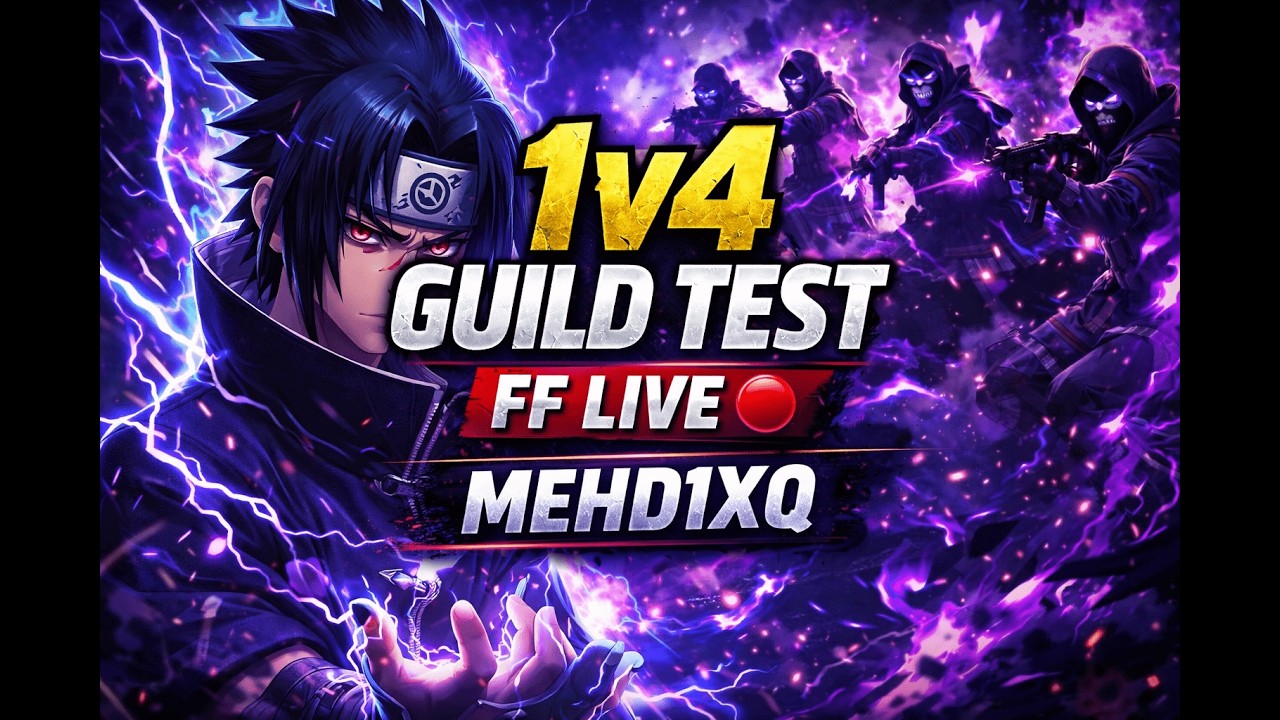 FREE FIRE LIVE 🔥 RANK PUSH & GUILD WAR 💀 | Intense Gameplay | FF Live