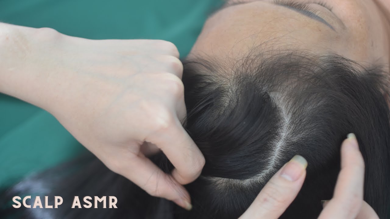 ASMR Aggressive Head Scratching With Hair Combing Sounds, No Talking For Relieve Stress