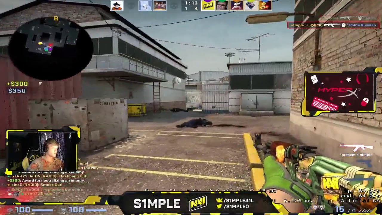 s1mple 1 tap ace