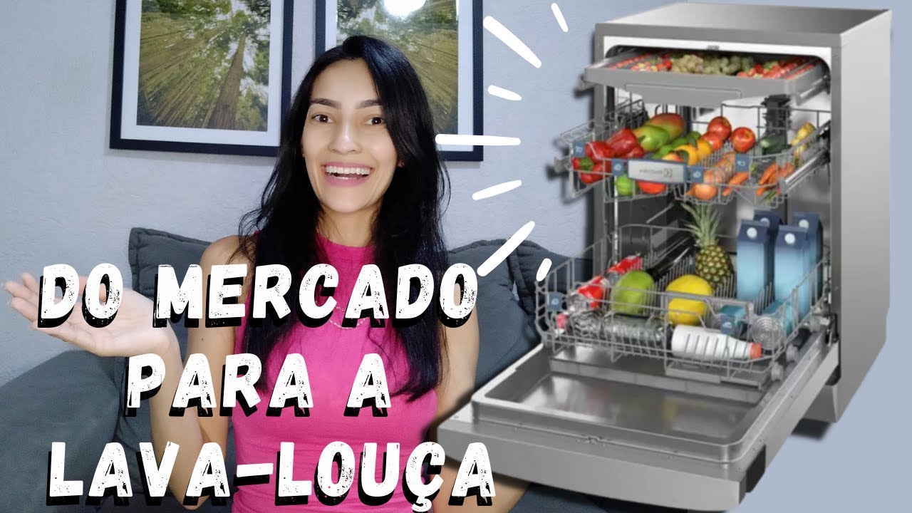 como HIGIENIZAR AS COMPRAS na lava louça | Brastemp 8 serviços