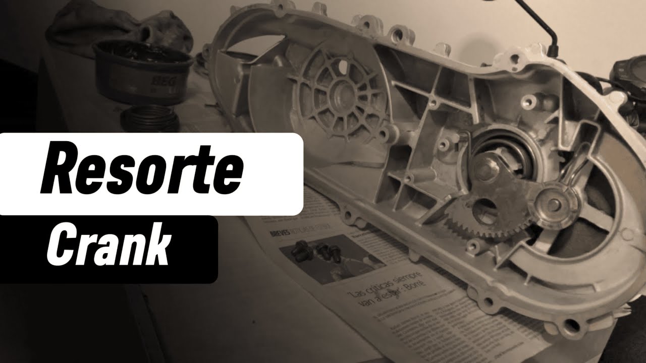 como cambiar el resorte de la patada de encendido de una bws 125 --crank de encendido