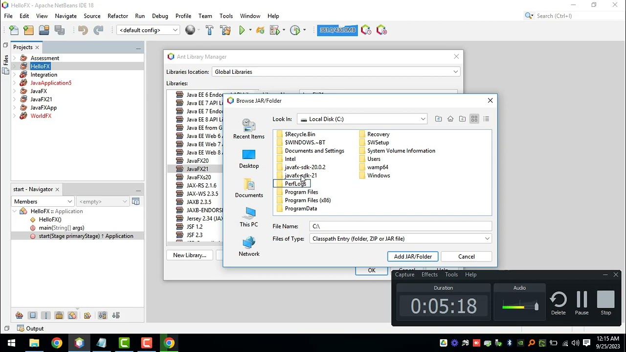 Учебное пособие по JavaFX — настройка Apache Netbeans 18 и JavaFX 21