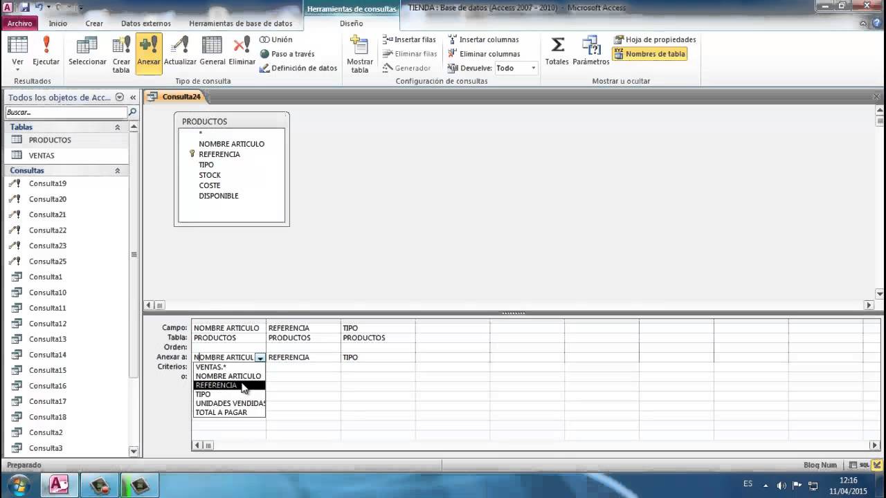 Access #14 Consultas de Anexar o Datos Anexados