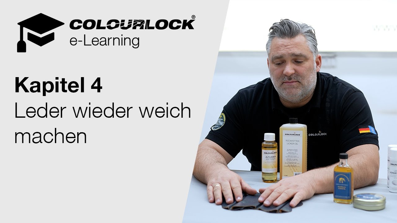 Leder wieder weich machen [5/22] [Multilingual subtitle] | elearning.lederzentrum.de