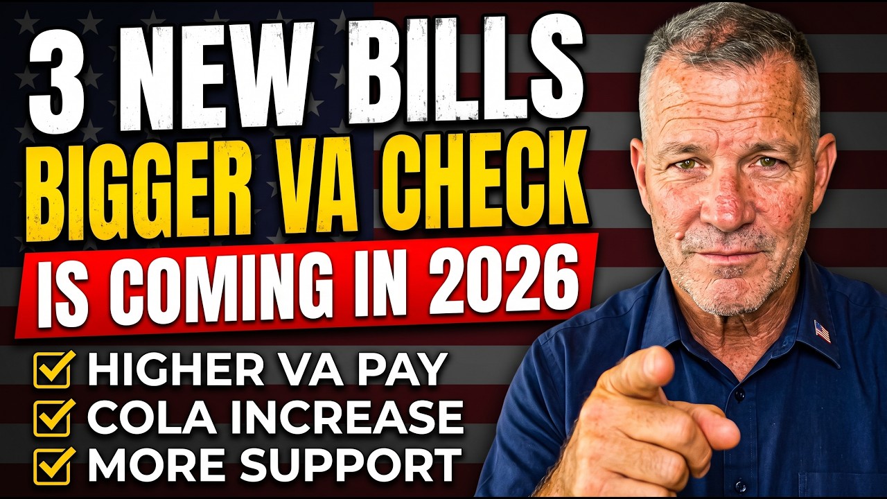 3 New Bills Just Advanced in Congress &mdash; a Bigger VA Check Is Coming in 2026