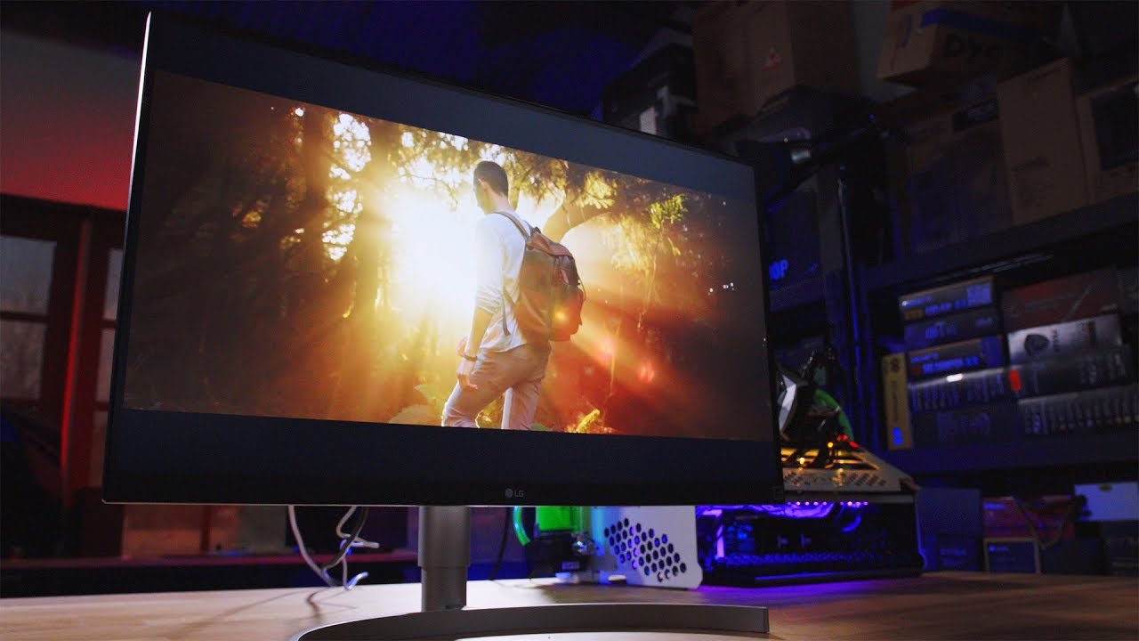4k Gaming Panel with HDR and IT ISN'T UGLY! LG 27UK850-W