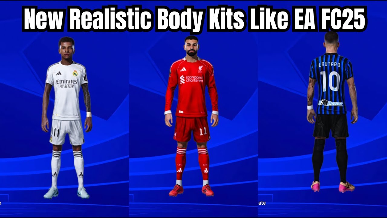 Новые реалистичные обвесы, такие как EA FC25 — PES 2021 и Football Life 2025 (витрина модов Ultra...