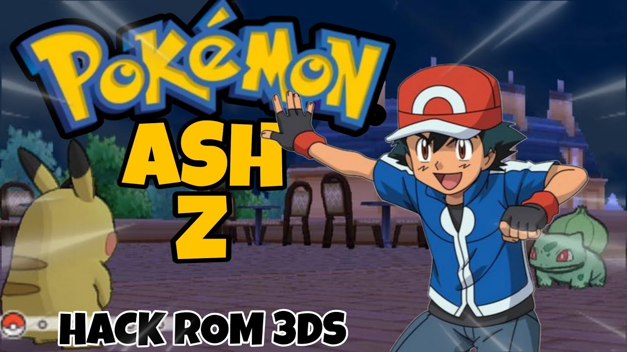 Pokémon Ash Z Hack Rom 3DS Con IA Mejorada, Mov Cambiados, Obten Los PKM De Ash y Alain Como Campeon