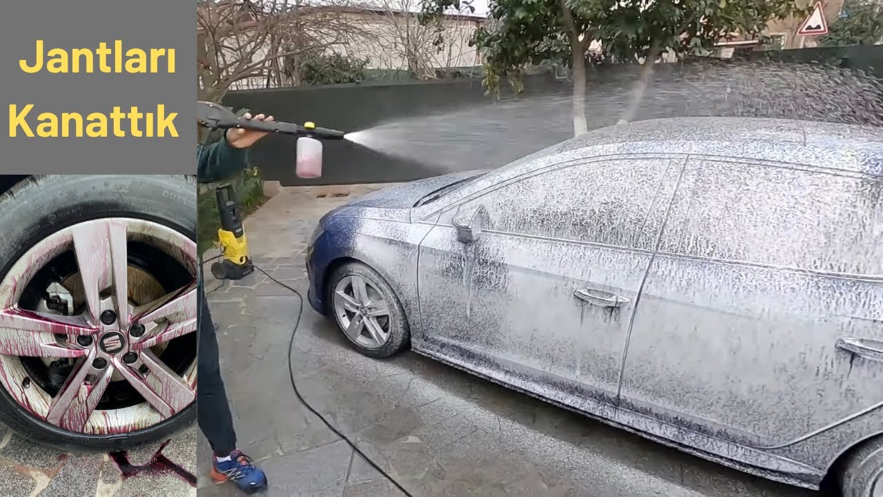 Yeni Ürünlerle 4 Aydır Yıkanmayan Arabayı Yıkama/ Demir Tozu Temizleyici/ Wellcar/ Karcher/ Optımall