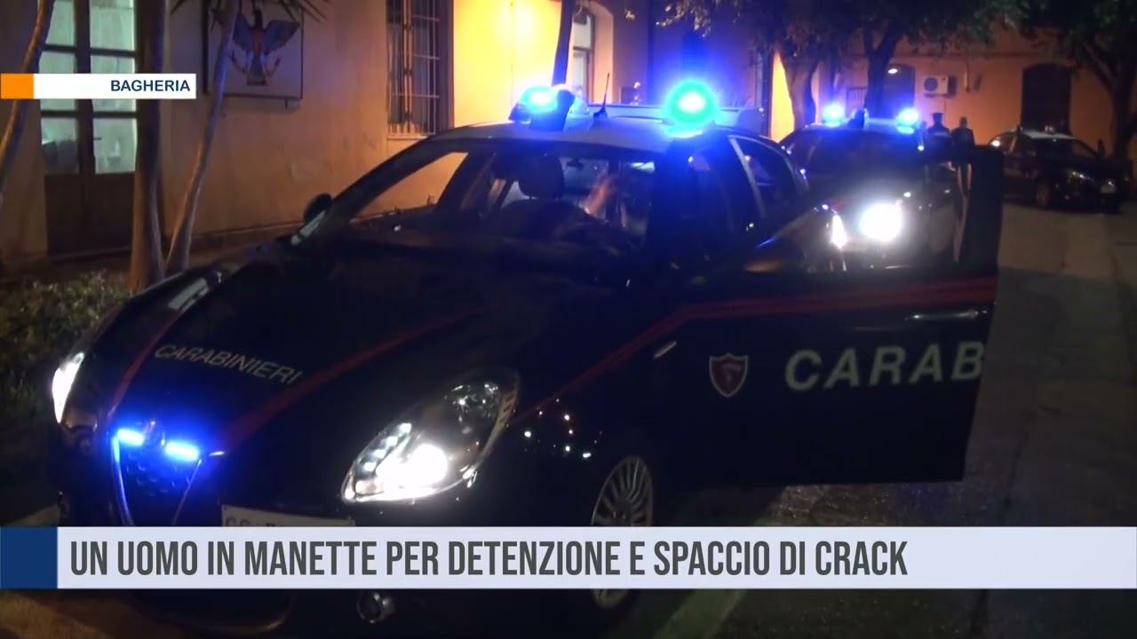 Bagheria. In uomo in manette per detenzione e spaccio di crack