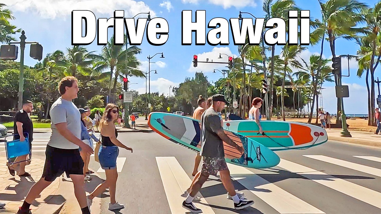 🚗 Honolulu, Waikiki, Hawaii Driving Tour