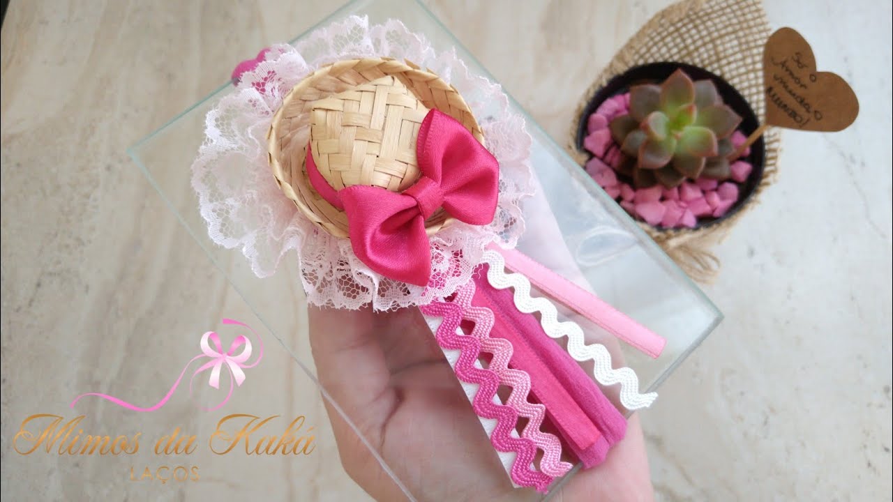 Laço Junino/Faixa Junina Diy Ribbon Bow - Kaká Magalhães