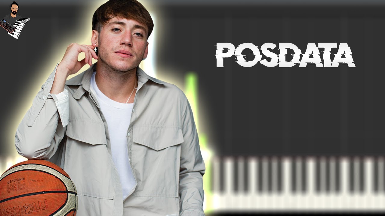 Paulo Londra - Posdata | Instrumental Piano Tutorial / Partitura / Karaoke / MIDI