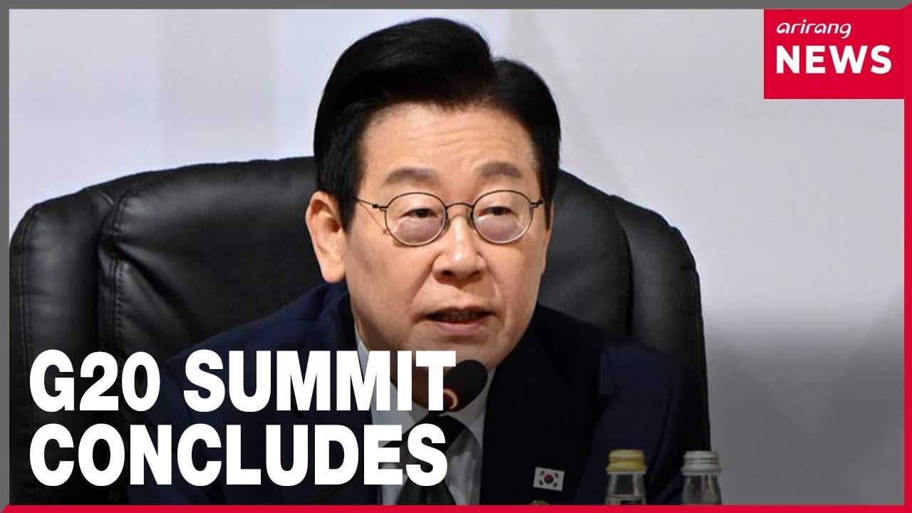 Lee proposes roadmap for global AI society, stable supply chains at G20