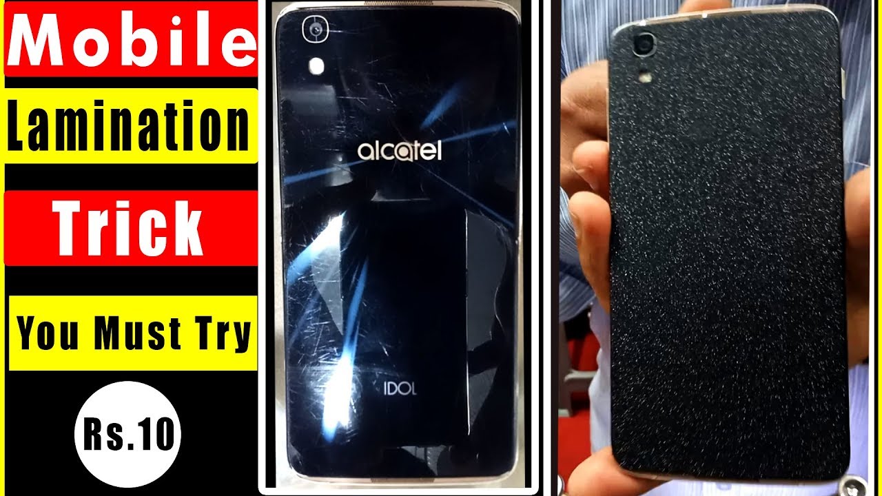 Glitter Mobile Wrapping Paper - How to Laminate Mobile Phone at Home