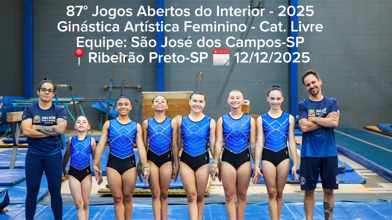 87° Jogos Abertos do Interior - 2025 - Ginástica Artística Feminino - Categoria Livre