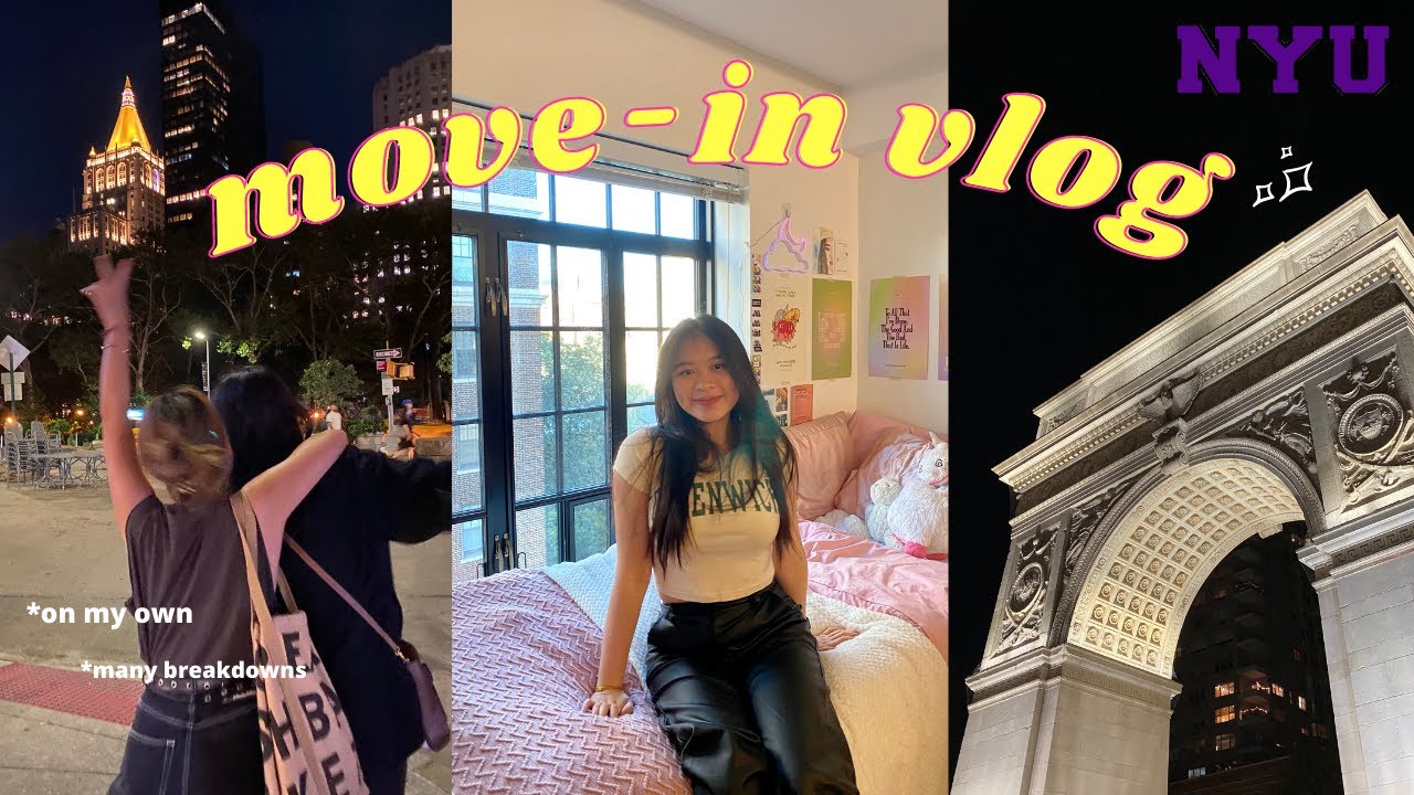 NYU VLOG | Move In & Welcome Week, empty dorm tour, life in nyc // du học sinh New York