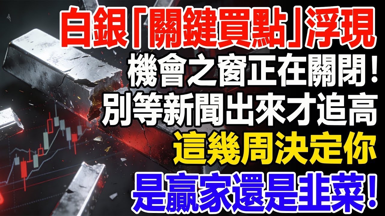 機會之窗正在關閉！白銀「關鍵買點」浮現，別等新聞出來才追高！這幾周決定你是贏家還是韭菜！#白銀#投資#比特幣 #黃金#usdt#銀行#經濟學#金融#理財#晚年生活#晚年幸福#退休#退休生活#