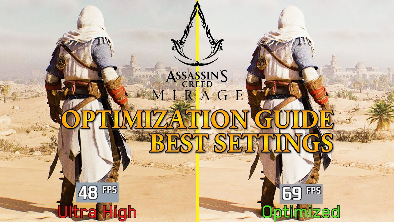 Assassin's Creed Mirage | РУКОВОДСТВО ПО ОПТИМИЗАЦИИ | Протестированы все настройки | Лучшие наст...