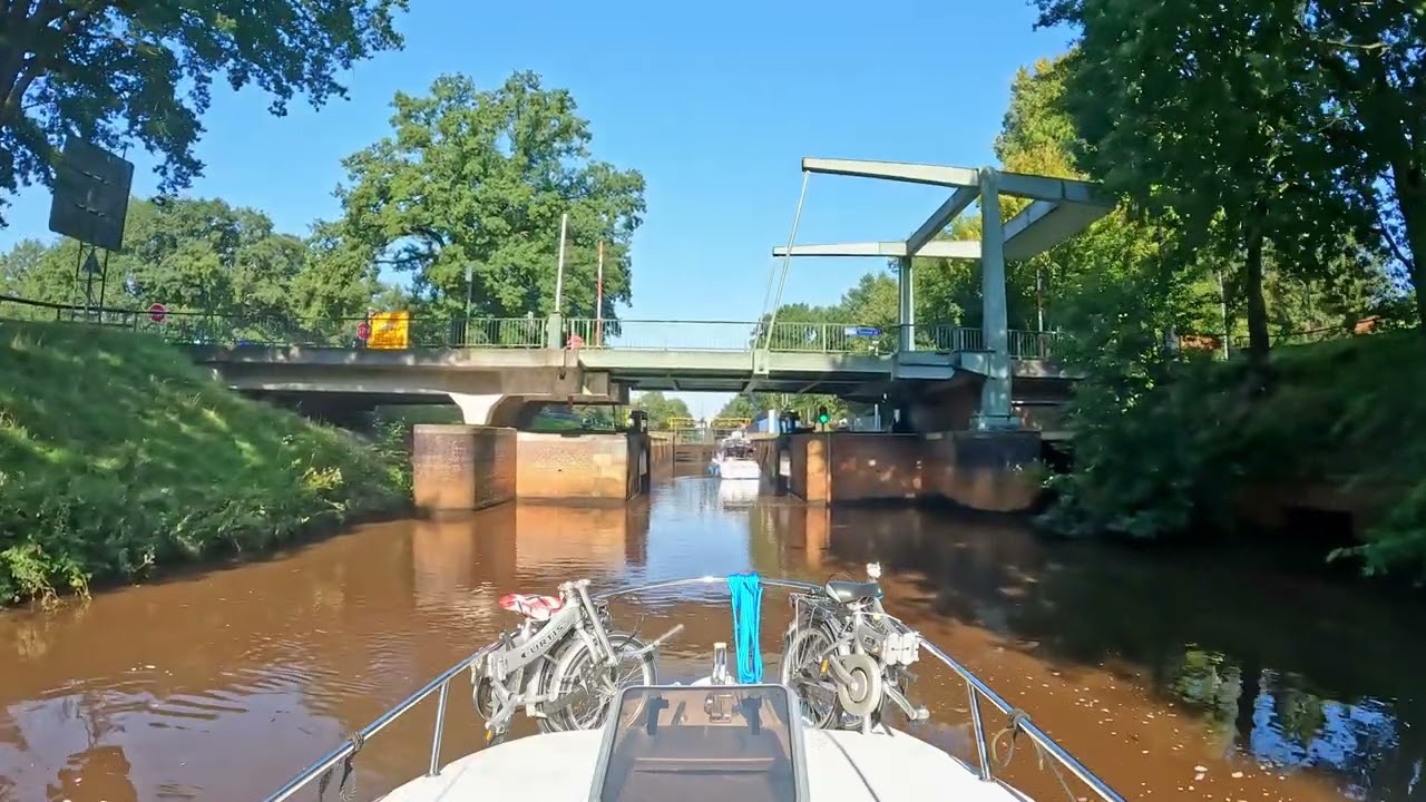 Heute Einreise in die Niederlande. Vom YH Emspark Haren nach By Knaap Nähe Ter Apel/NL.