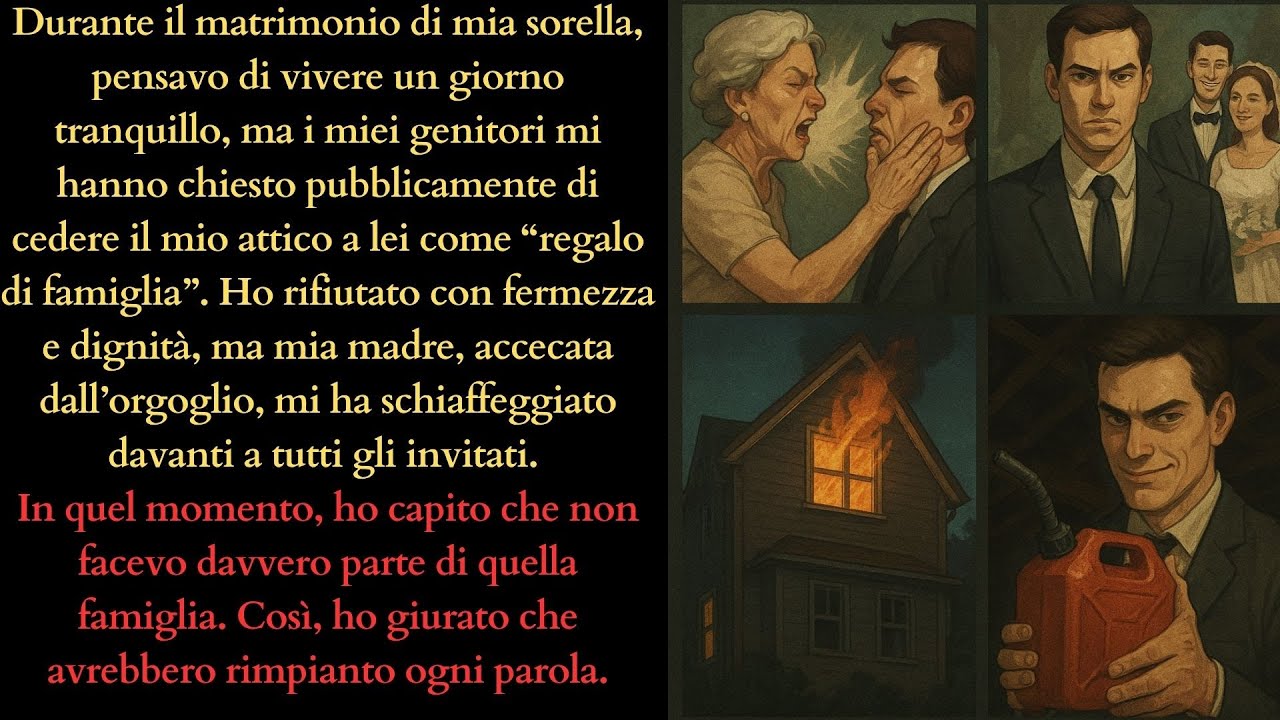 Al matrimonio di mia sorella, ho detto no al mio attico—mia madre mi ha schiaffeggiato. Vendetta.