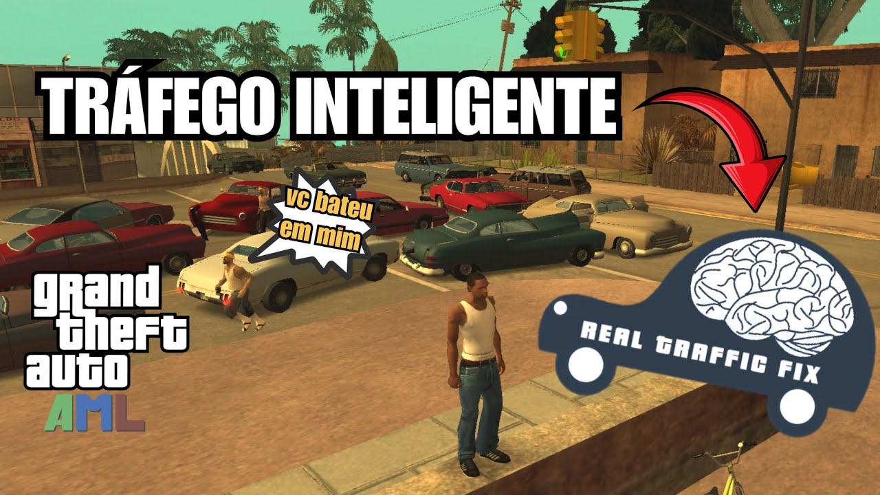 ⚙️MOD REALTRAFFICFIX V1.1 (TRÁFEGO INTELIGENTE) GTA SA MOBILE 📲