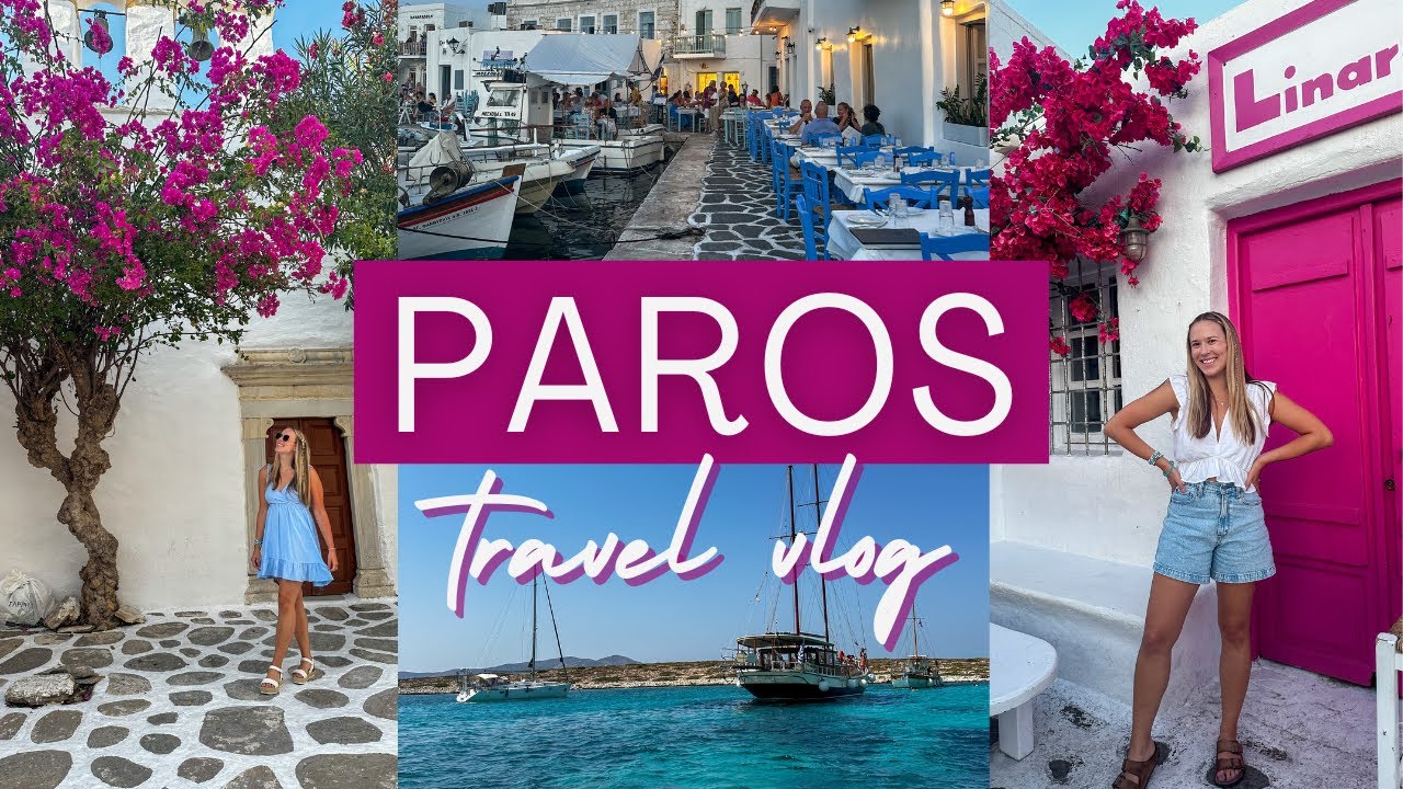 PAROS, GREECE VLOG: Best beach clubs, renting our own boat & 🇬🇷⚓️