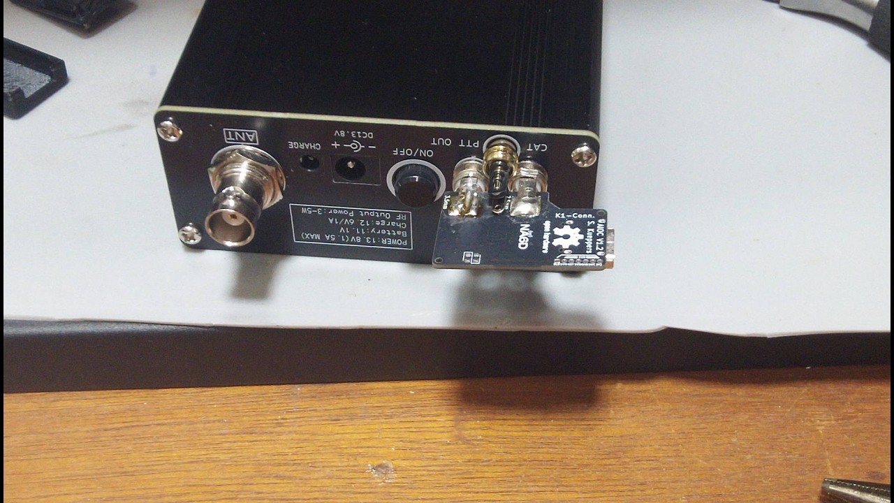 Building a uSDX+ all in one cable (AIOC) using the K1-Connect open hardware board from NA6D