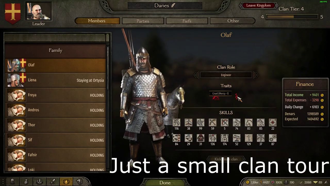 Mount & Blade 2: Say goodnight, Rhagaea, finally got her! + Clan tour.