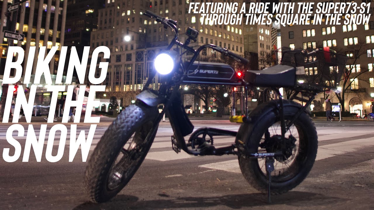 How Does The Super73-S1 Do in the Snow? & A Ride Through Times Square in the Snow