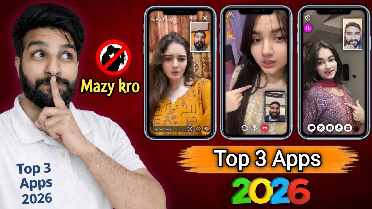 Top 3 Free Video Calling Apps 2026 || Best Free Video Call App with Girls || Video chat Apps 2026