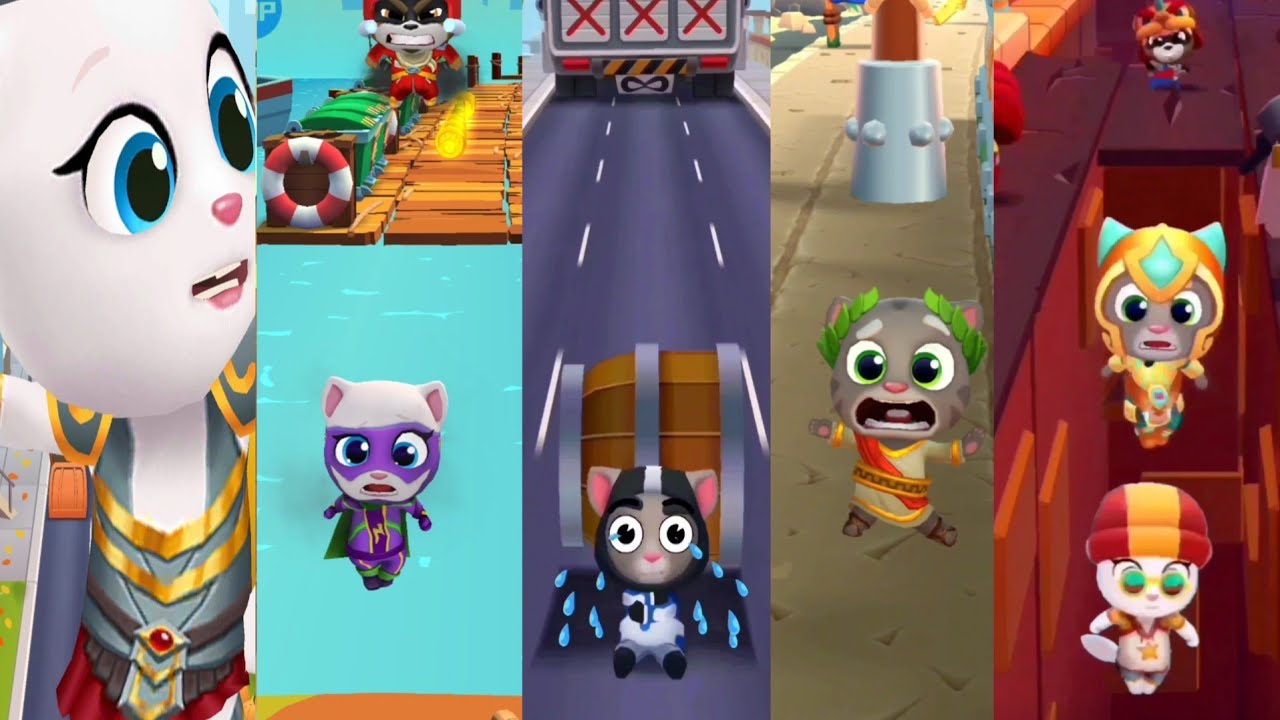100 Funny Fails Talking Tom Gold Run VS Tom Hero Dash VS Tom Gold Run 2 #viralvideoshorts