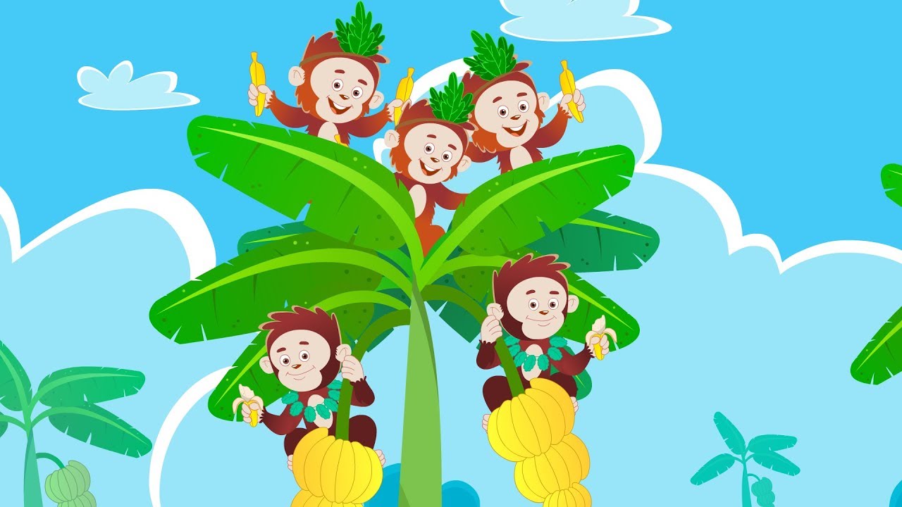 Five Little Monkeys | Nursery Rhymes For Kids | Baby Songs | Children Rhymes