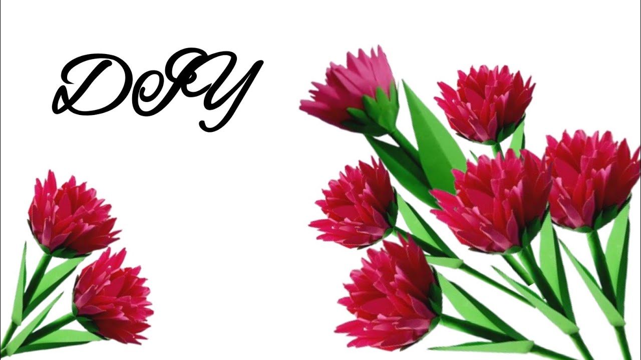 Paper flower bud making  ||flower bud craft ||DIY paper flower stick