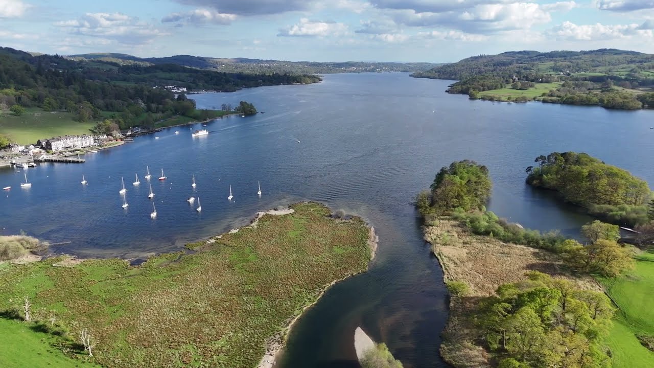 THE LAKE DISTRICT, CUMBRIA, ENGLAND, UK - APRIL 2025 - DRONE WITH A VIEW -  {4K} DRONE FOOTAGE