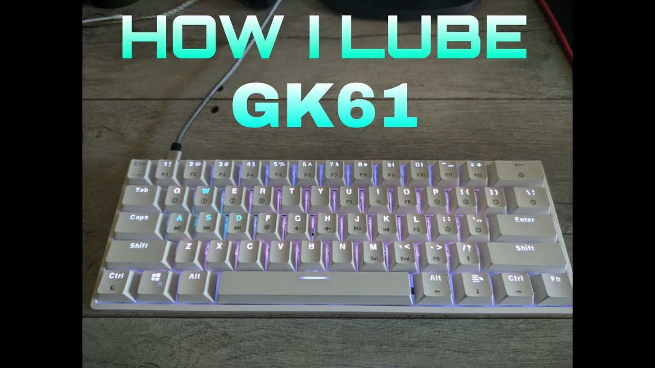 HOW TO LUBE KEYBOARD / GK61 MODDING / КАК СДЕЛАТЬ КЛАВИАТУРУ ТИШЕ