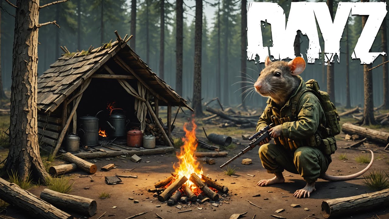 DayZ Surviving in a Cozy Rat Hideout Deep in the Woods – Official Server #dayz