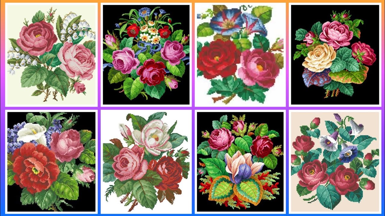 #1 Stunning & Elegant Cross stitch patterns/Charsuti Embroidery Design Ideas Hand made Embroidery